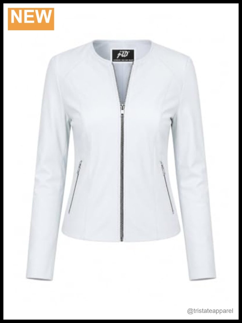 Women's Real Leather Jacket Slim Fit Lightweight Casual Moto Biker Zipper